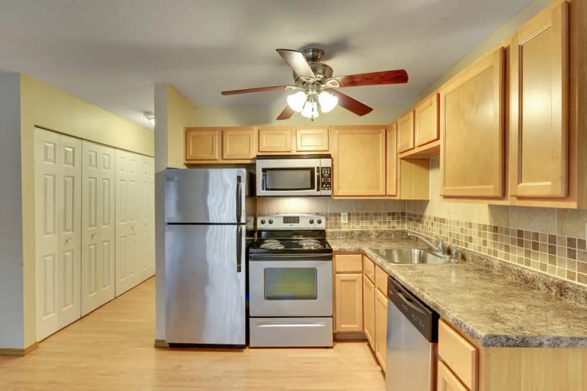 Open Kitchen Left Studio Wide